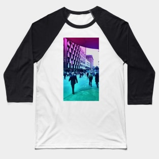 Pastel Brisbane City Print - Edward Street Baseball T-Shirt